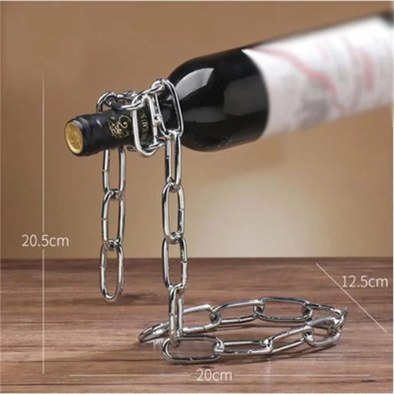 Corrente E Corda Mágica Suporte Para Vinhos