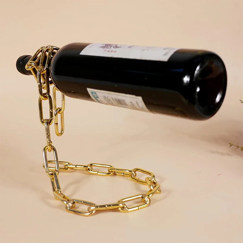 Corrente E Corda Mágica Suporte Para Vinhos