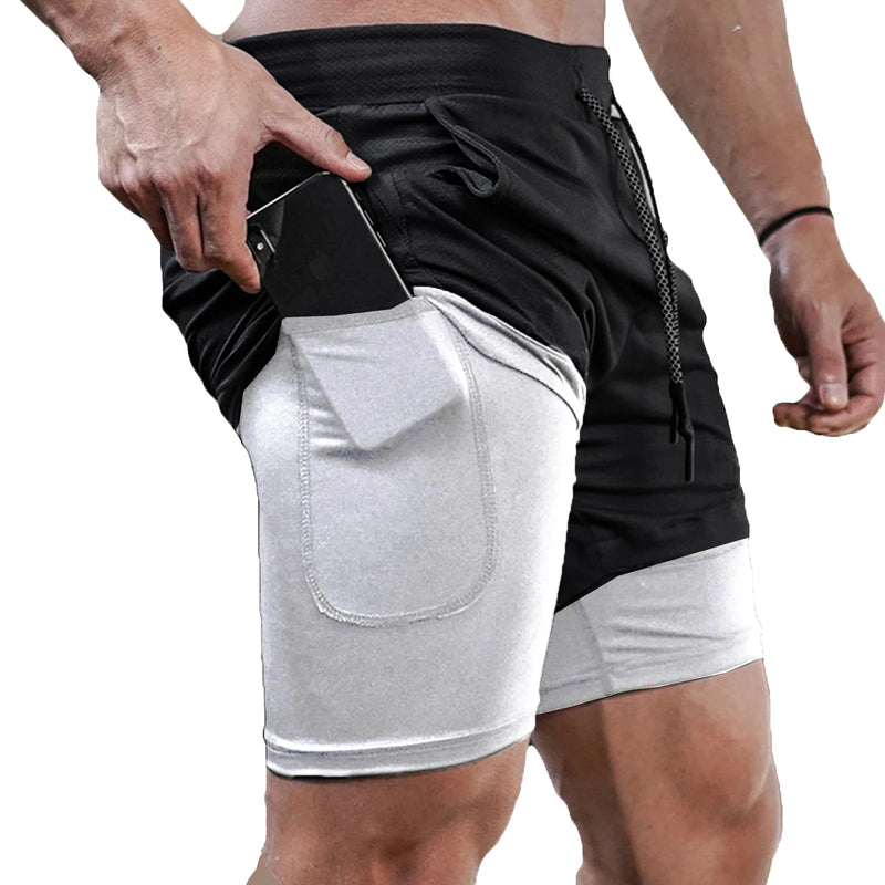 Running Shorts Men Sportswear 2 In 1 Compression