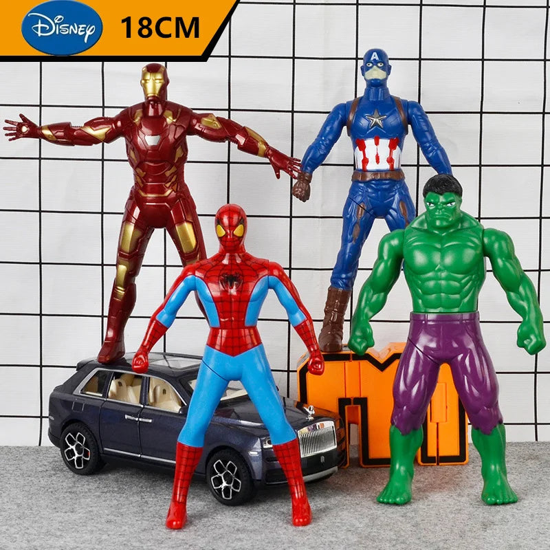 Homem-Aranha Disney Hulk Ironman de 18cm